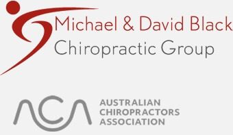 Black Chiropractic logo and accreditations