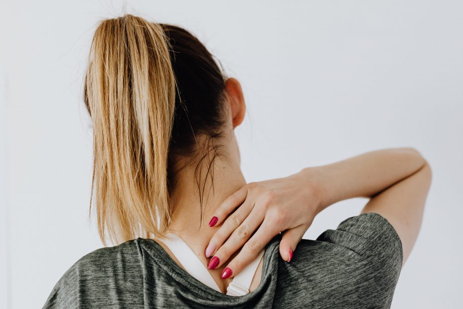 anonymous female with spinal pain on white background 4506108